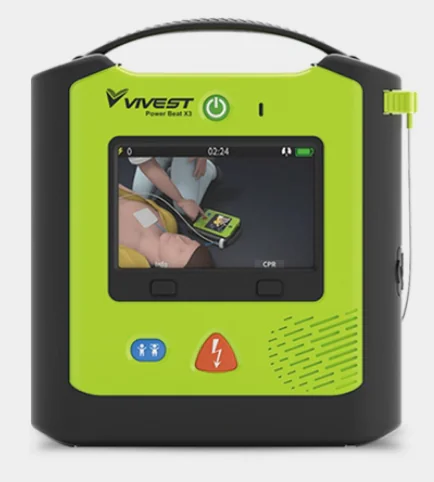 Defibrillatore semiautomatico ViVest PowerBeat X3P con schermo LCD