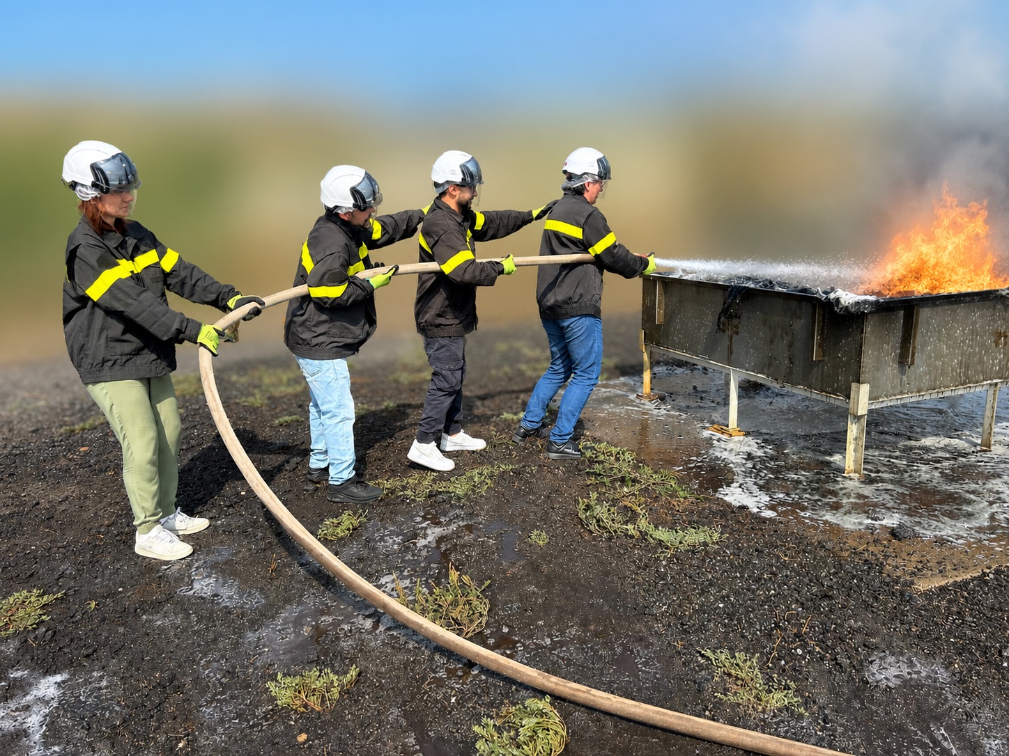 Esercitazione pratica antincendio Blu Corporation — foto 15