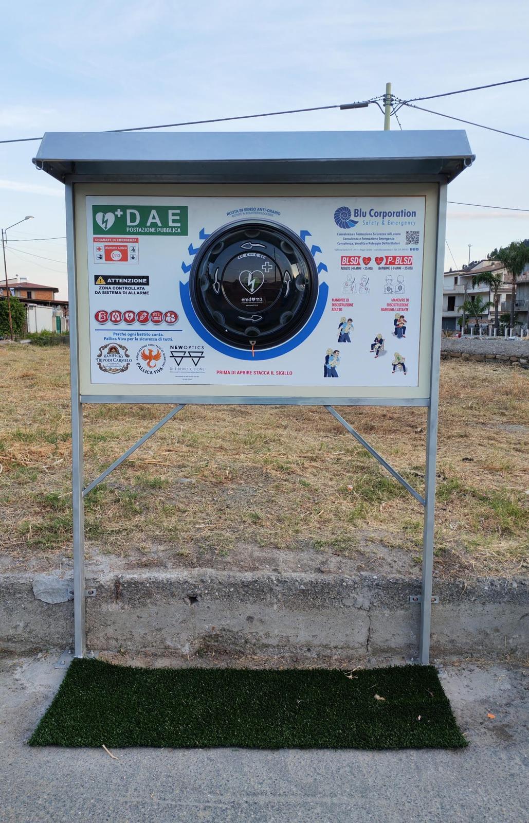 Nuova postazione DAE installata dal Comitato di quartiere Pallica Viva